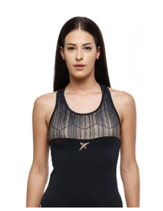 Camiseta Drop Shot Maday Negro Mujer | Ofertas de pádel